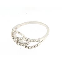 Anello Lorenza Gioielli Donna Fantasia in Oro bianco Diamante 0.13 Ct 37636-13 - 37636-13